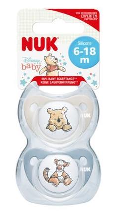 Nuk cumlík trendline macko pu s púzdrom 2ks, 0-6m, nuk