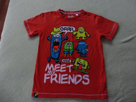 Oranžové monsteríkové tričko c&a 122 palomino, c&a,122