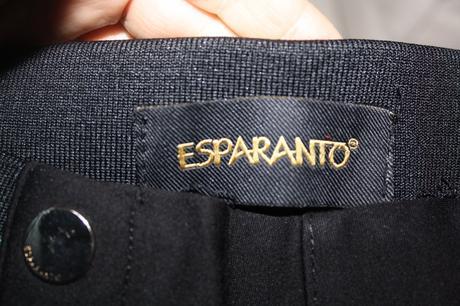 Esparanto cierne elegantne nohavice, s