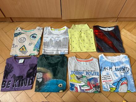 Sada 8 ks tričiek veľ. 122/128, 122