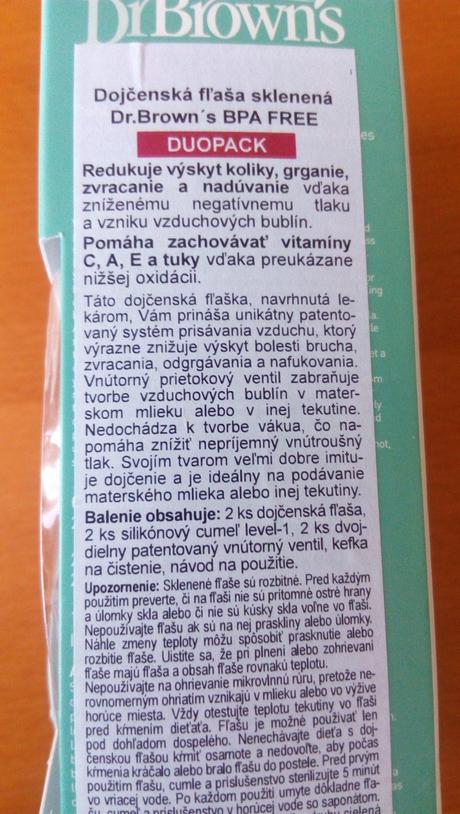 Kojenecka fľaša dr.browns antikolikova, dr. brown's