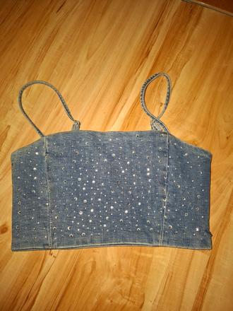 Crop tričko riflove s, s