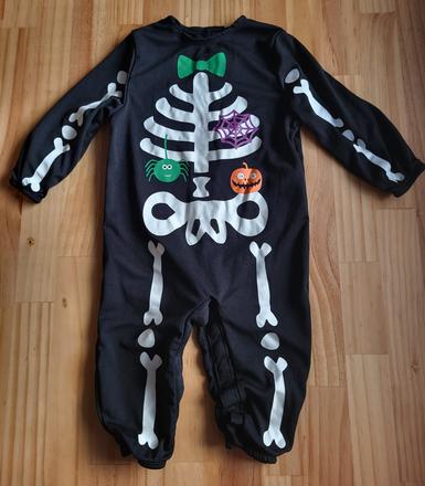 Halloween overal mini bones na 6-12 mesiacov, 