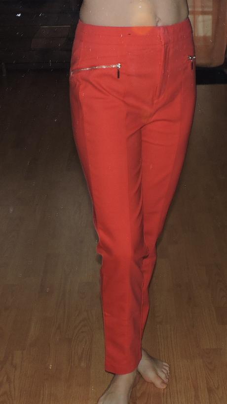 Elegantne lososové nohavice, f&f,s