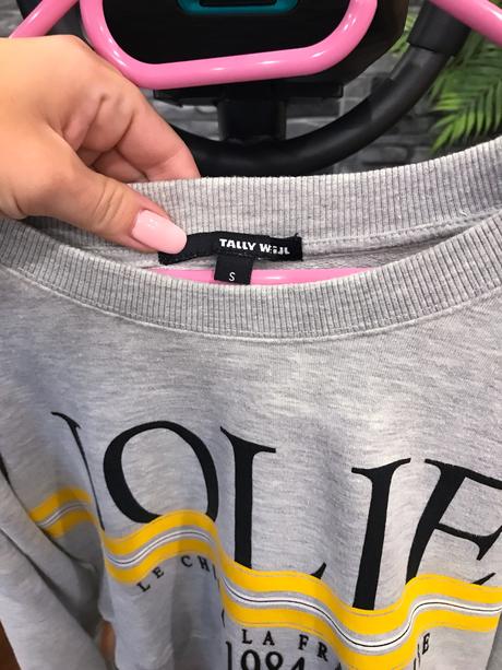 Štýlová šedá mikina, tally weijl,s