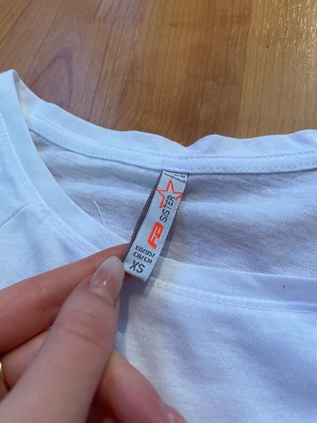 2 croptopy - ružový a biely, new yorker,xs