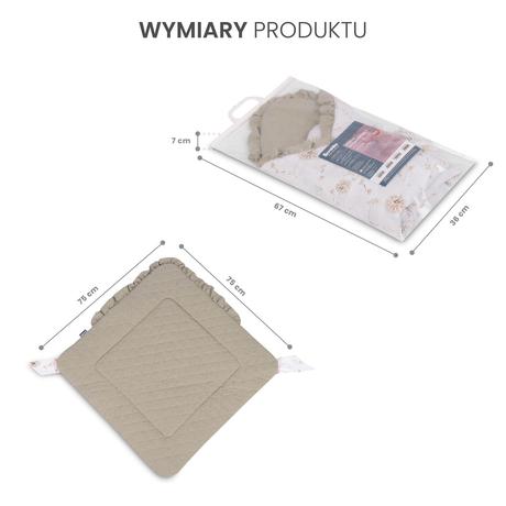 Sensillo mušelinová zavinovačka šedé púpavy 75x75c, 