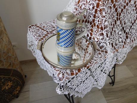 Korbel bayern s cínovým víkom, top top stav,, 