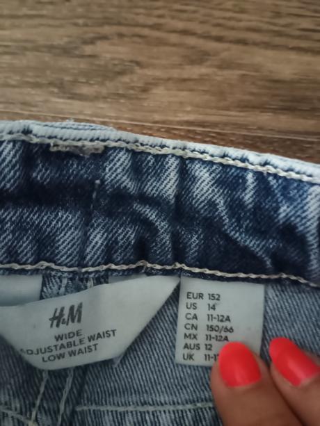 Široké rifle, h&m,152