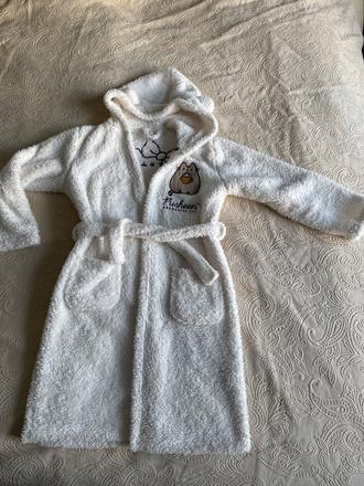 Biely župan s kapucňou pusheen, reserved,134