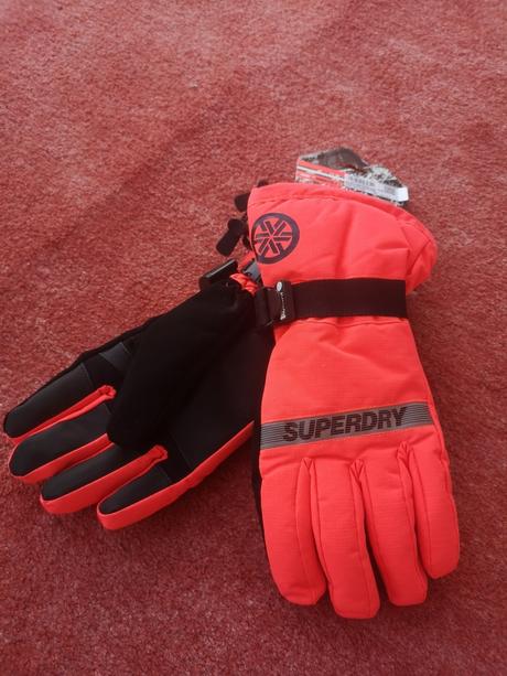 Superdry dámske zimné rukavice veľkosť m/l, superdry,l / m
