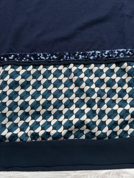 Elegantné tričko tmavomodré da donna, 44
