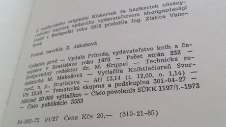 Kalendár ochrany rastlín v záhrade, 