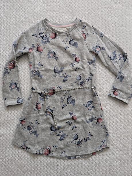Vtáčikové šaty h&m 122/128, h&m,122