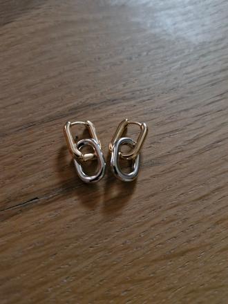 Dvojité náušnice,