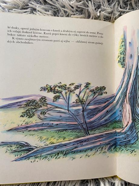 Krásna stará retro rozprávková knihazakliaty strom,