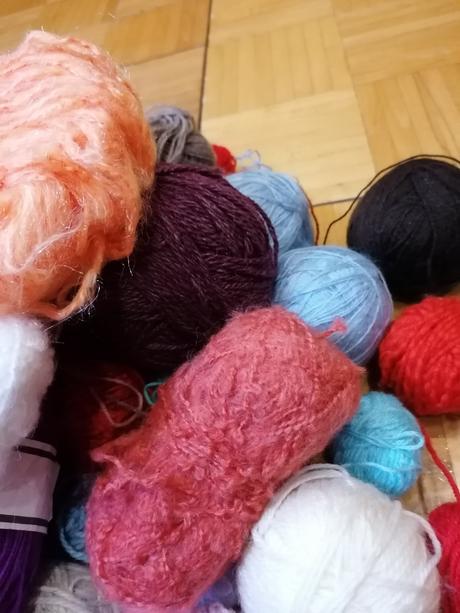 Zvyšky vlny na pletenie, 