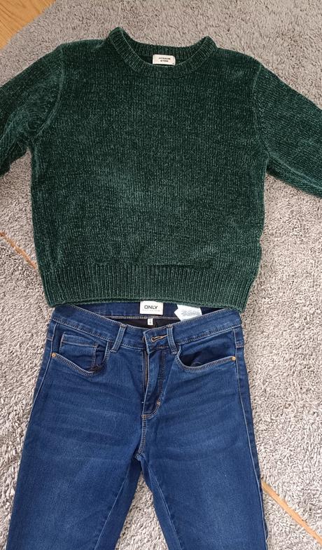 Rifle only  xs-s + sveter zelený xs, xs