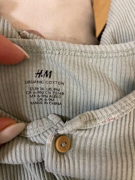 Kvetovany rebrový overal s volanmi, h&m,74