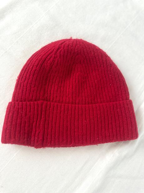 Červená vlnena čiapka, ralph lauren