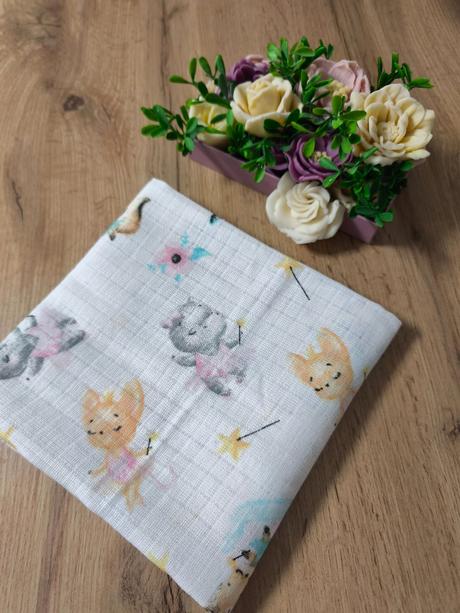 21- bavlnená plienka zvieratká,