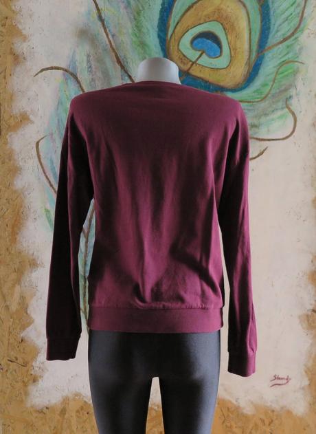 Štýlová bordová mikina heerleader, h&m,s