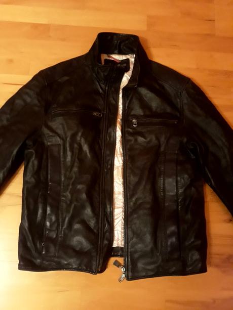 Armani jeans,kozenna bunda, bez chyb, armani,xl