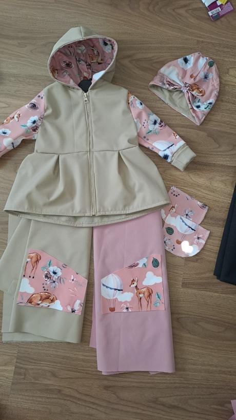 Softshell kabátik 80-98 s čiapkou, 86 / 92 / 98