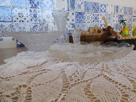 Brúsené sklo, misa váza vázička, 