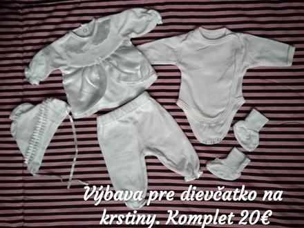Výbava pre dievčatko, krstiny, <50