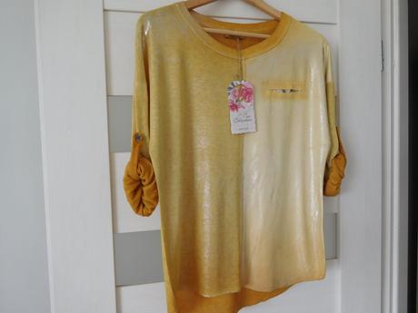 Tričko horčicovej farby dámske ľahúčke dr.-s/m, l