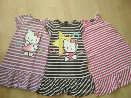 Šaty 3 kusy, h&m,122