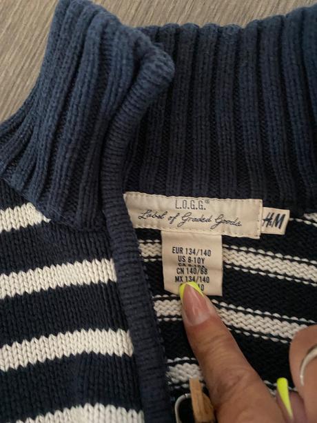 Hrubý pulover, h&m,134