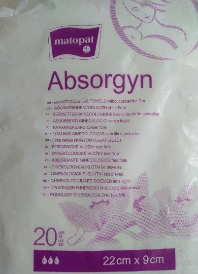 Popôrodné vložky bez fólie.,