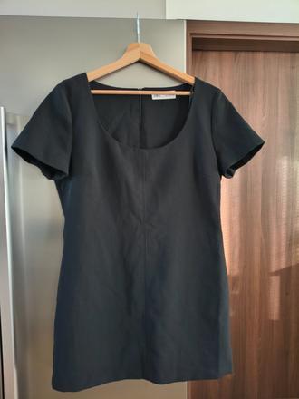 Zara púzdrové malé čierne kvalitné šaty m-l, zara,m