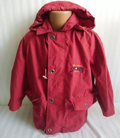 Červená prechodná bundička, albert tiburce, 110