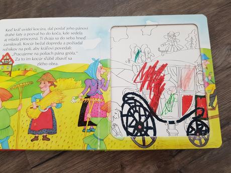 Knizka s puzzle a malovankou, 