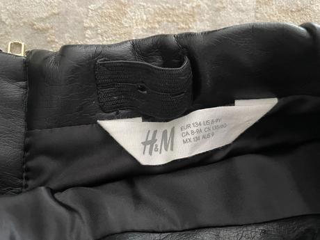 Hm koženková sukňa, h&m,134