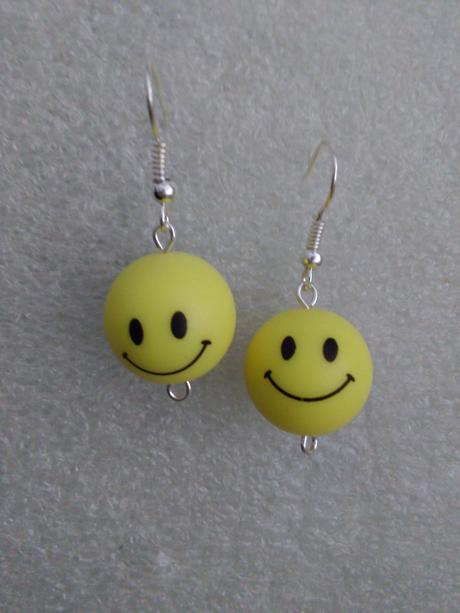 Náušnice smajlík,