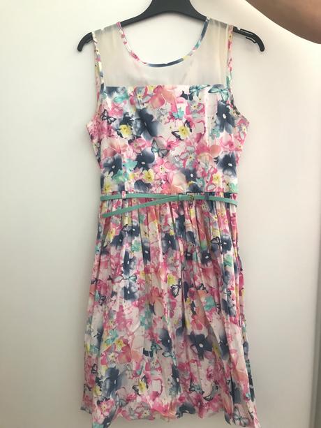 Kvetinkové šaty, h&m,164