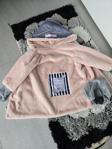 Prechodny kabat piskaci obojstrany 3-4r., funny bunny,98