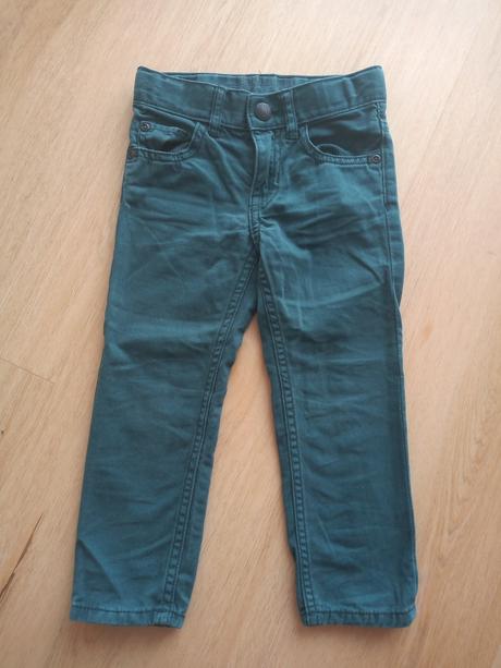 Tmavozelené nohavice h&m, h&m,92