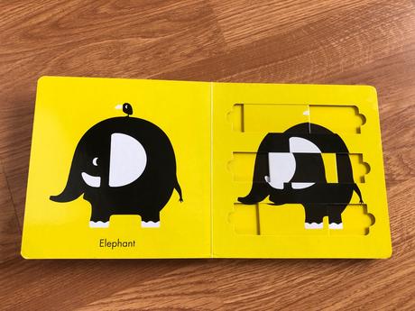 Knizka s puzzle animals, 