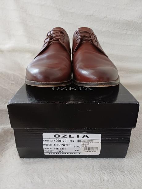 Pánske kožené topánky zn. ozeta, veľ. 40, 40