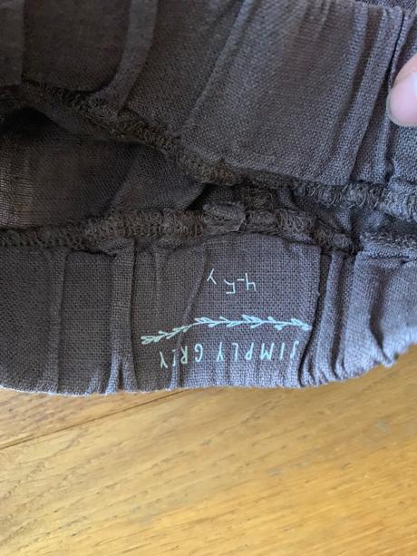 Simply grey ľanové nohavice 4/5 104/110, 110