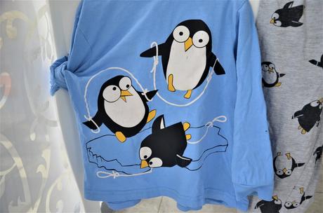 Pyžamo tučniaky-116/122, bonprix,116