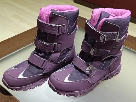 Fialové vysoke  snehule l&d veľkosť 40, 40