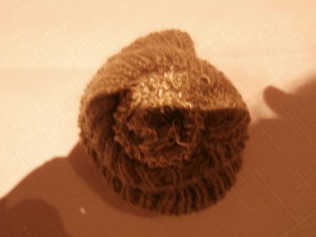 Štrikovaná ružička+veľký pripinák, 