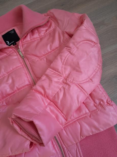 Káro bunda + ružová grátis, 164