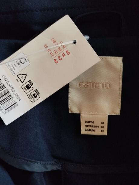 Trenčkoty oversize farby navy a béžový č. 40, esmara,40